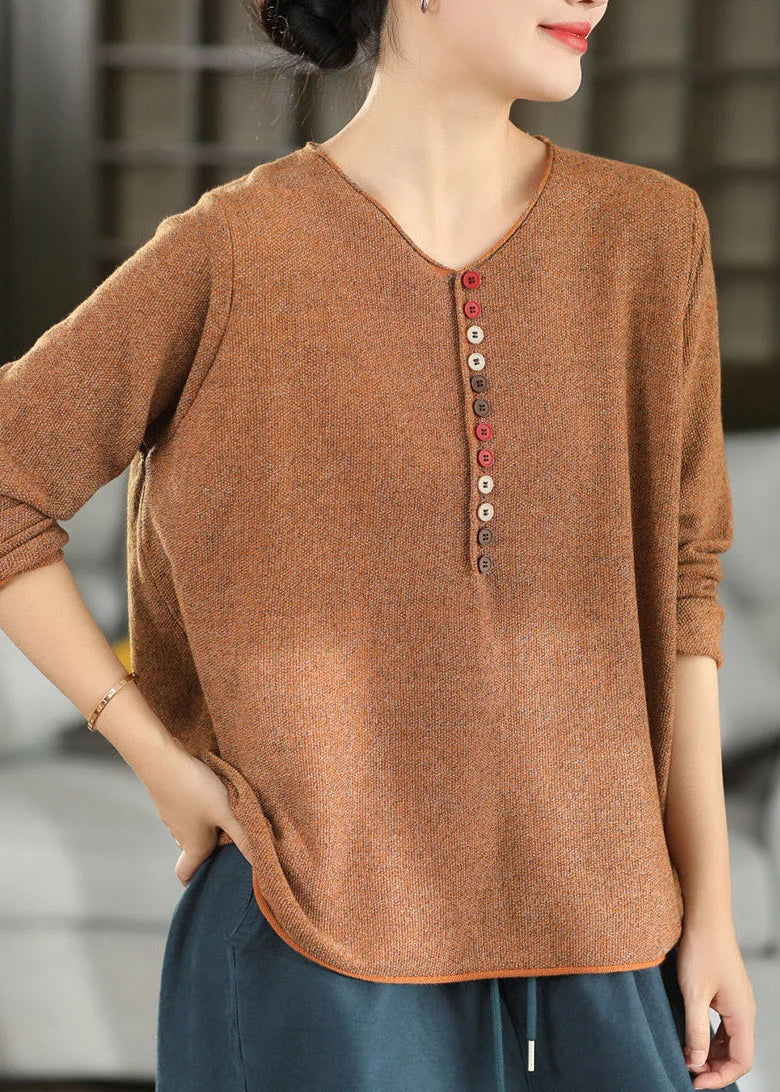 Women's Plus Size Knit Short Sweater Button Front 2
