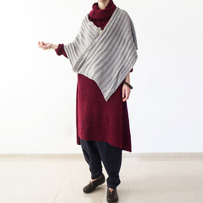 Women's Plus Size Knit Sweater Dress Turtle Neck Winter Style 1