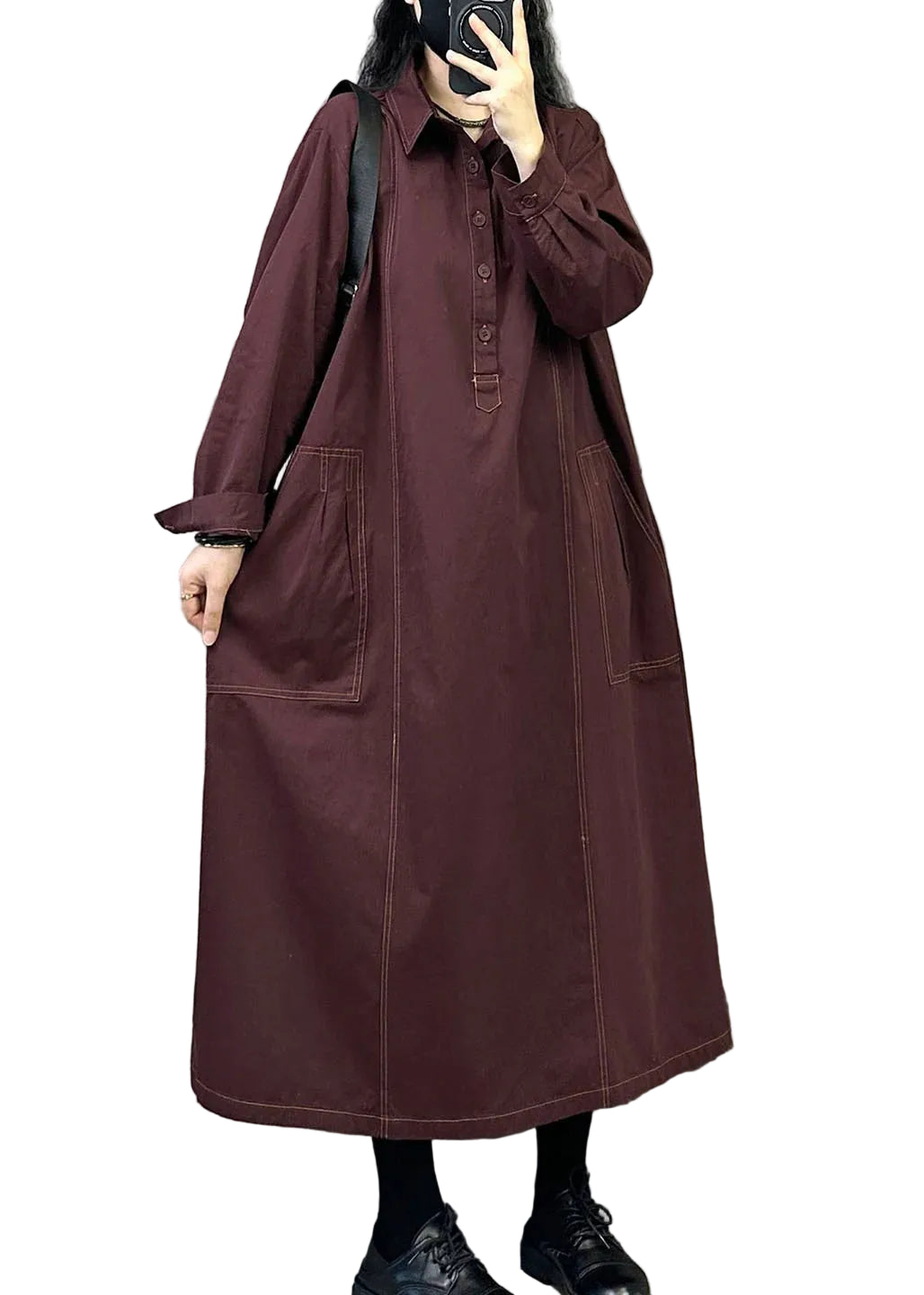 Women's Plus Size Maxi Dress Bohemian Oversized Style 0