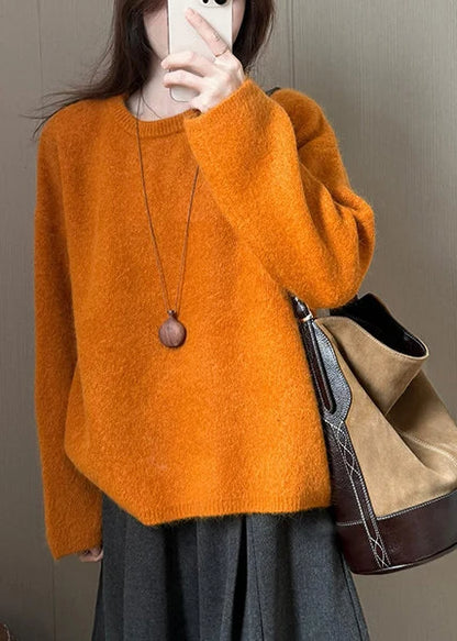 Women's Plus Size Oversized Knit Sweater Top Winter Style 1