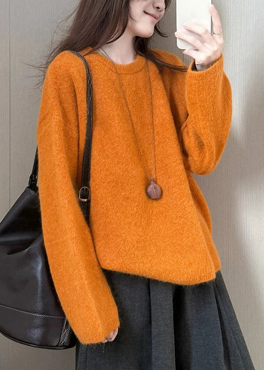 Women's Plus Size Oversized Knit Sweater Top Winter Style 2