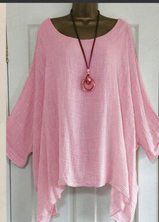 Women's Plus Size T-Shirt Asymmetrical Half Sleeve 1