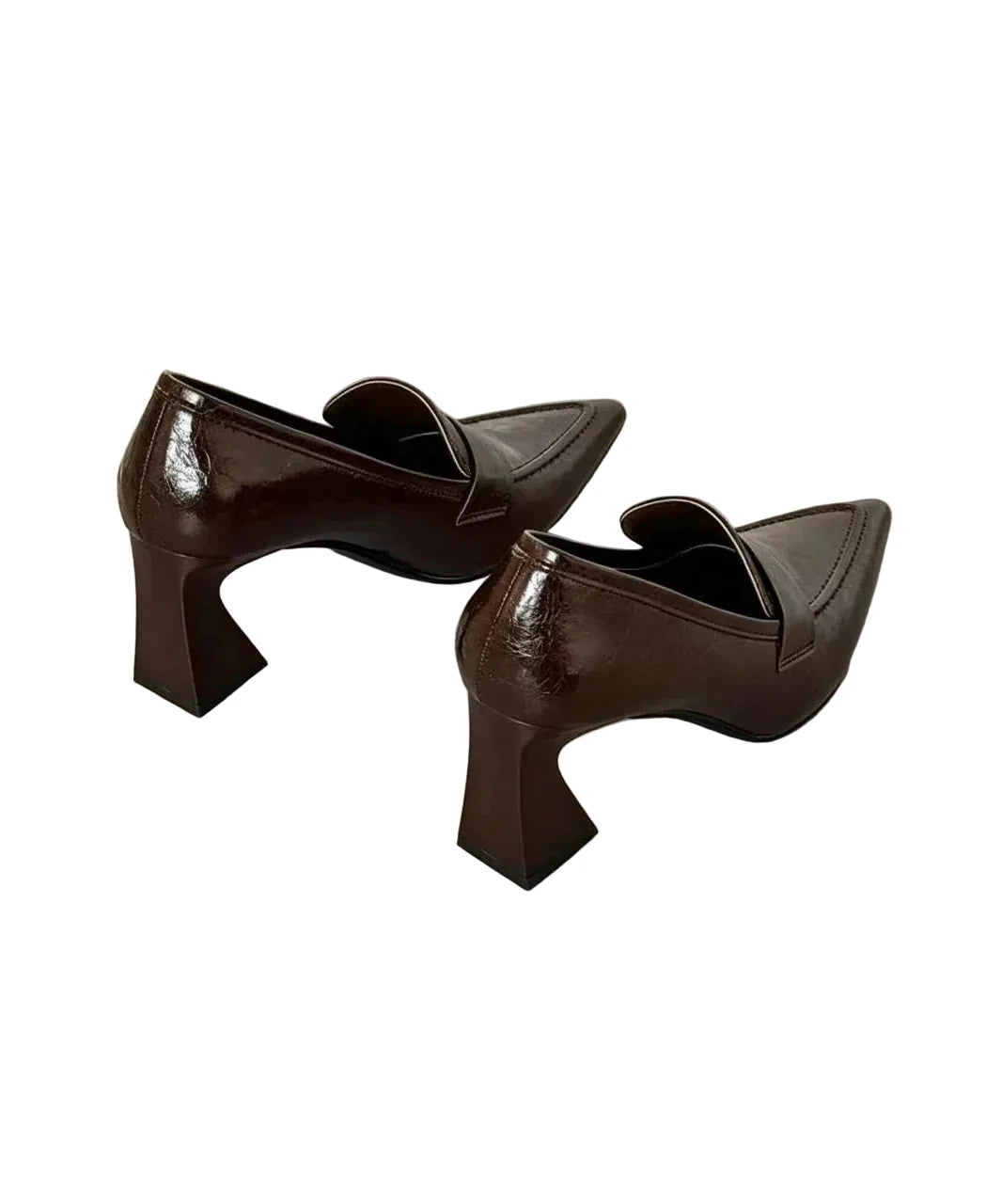 Women's Pointed Toe High Heels Chunky Heel 4