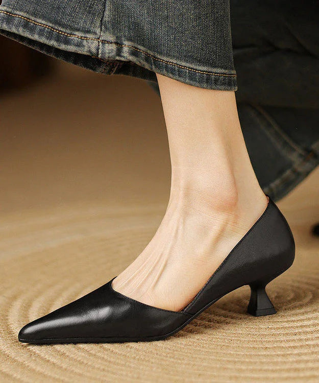 Women's Pointed Toe Kitten Heels Classic Style 3