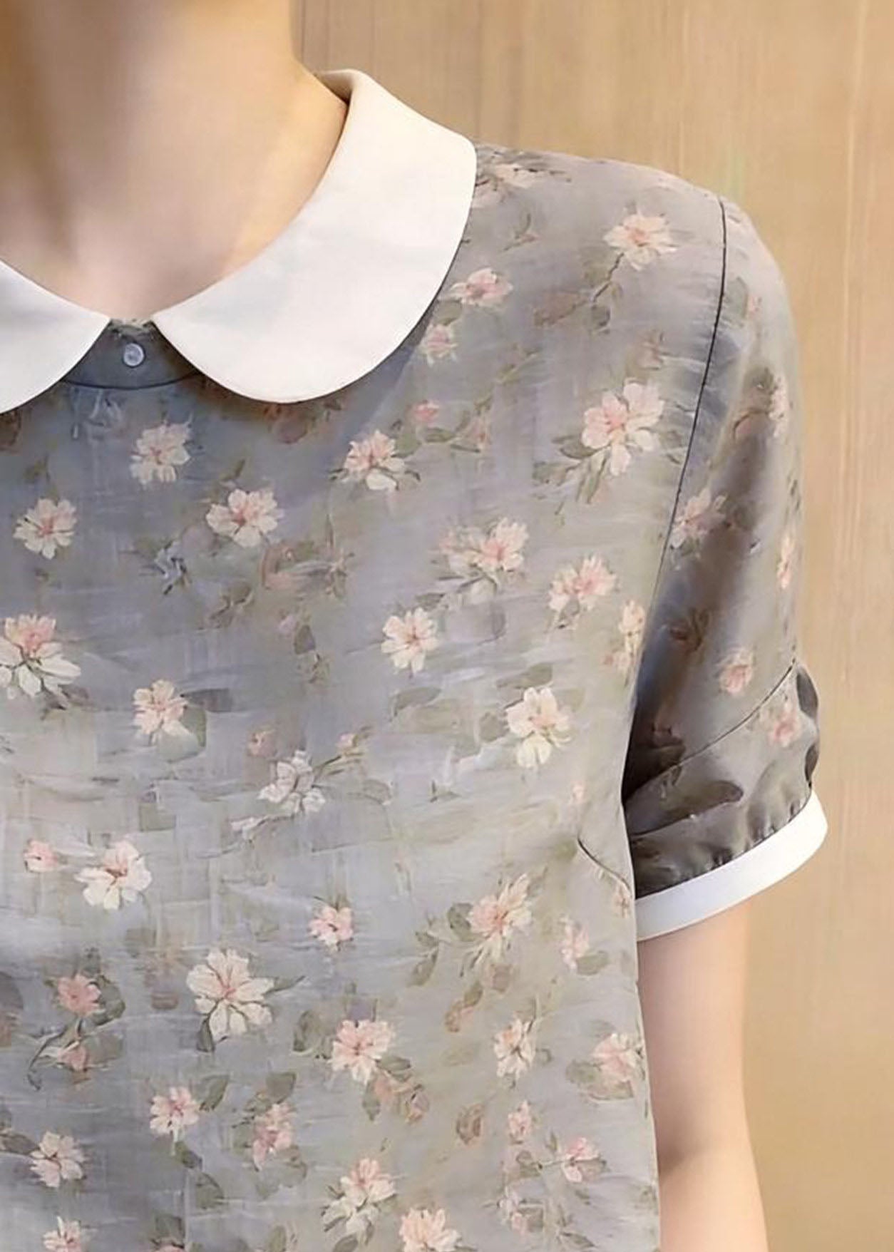 Women's Printed Drawstring Shirt Summer Style 2