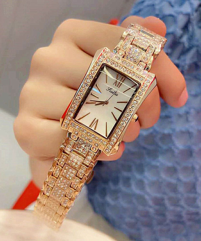 Women's Rectangle Watch Waterproof Design 0