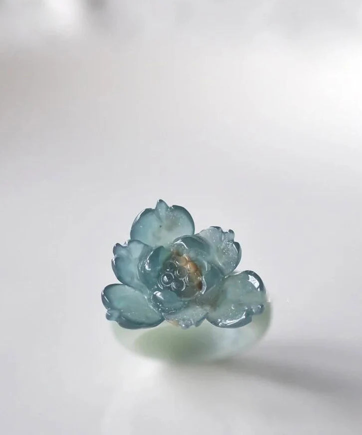 Women's Ring Lotus Design Accent 2