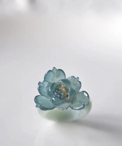 Women's Ring Lotus Design Accent 2