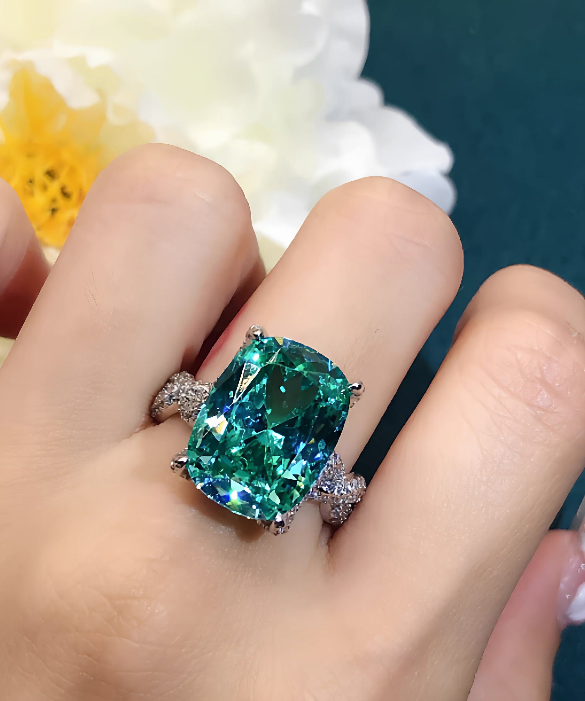 Women's Ring with Zircon Crystal Accent 0