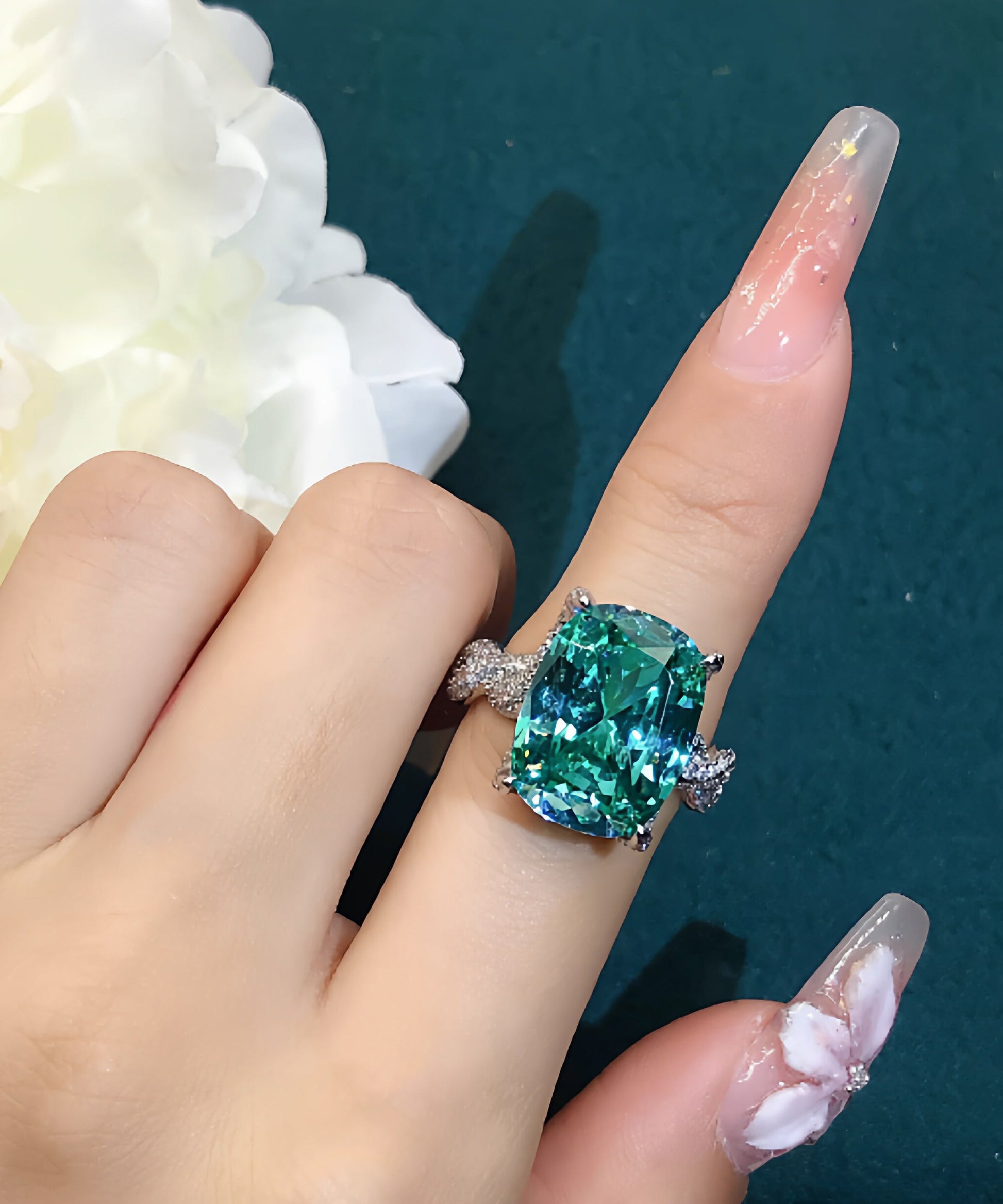 Women's Ring with Zircon Crystal Accent 4