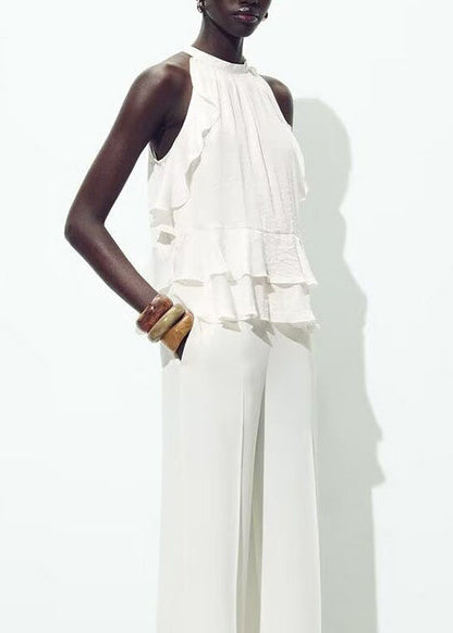Women's Ruffled Layered Sleeveless Shirt 1