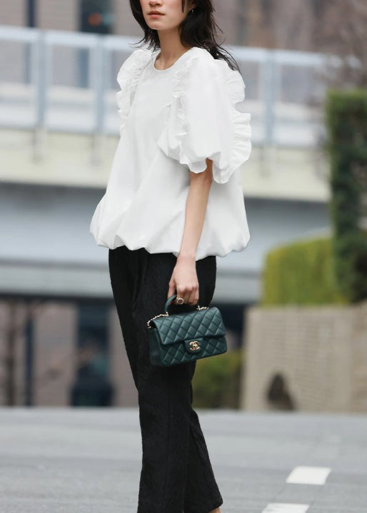 Women's Ruffled Summer Shirt Top 2
