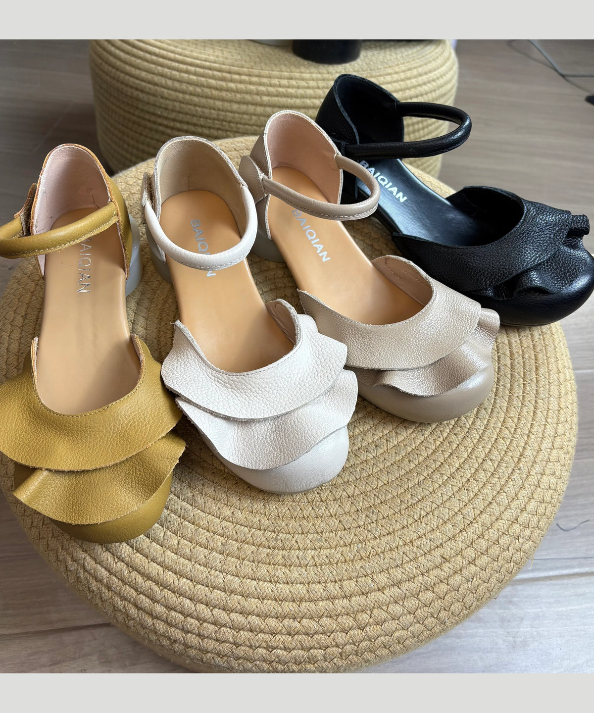 Women's Sandals Chunky Heel Buckle Strap Design 4