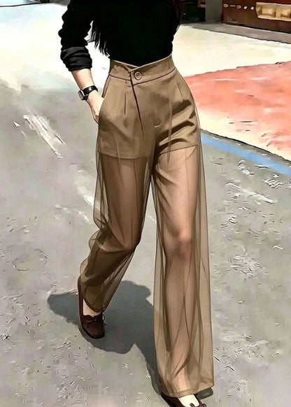 Women's Sheer Draped Tulle Pants 3