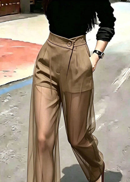 Women's Sheer Draped Tulle Pants 4