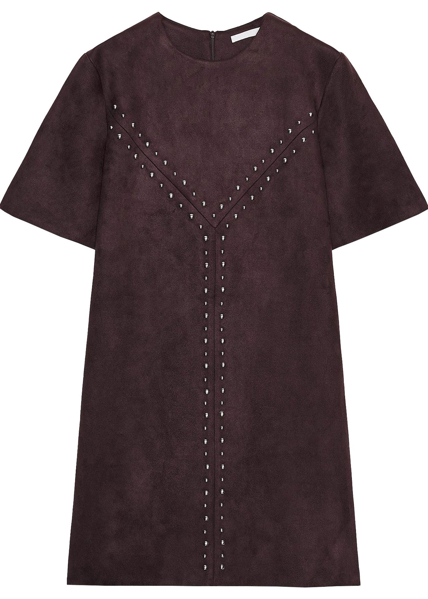 Women's Shift Dress Short Sleeve Rivet Detail 3