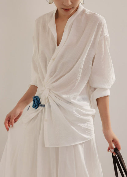 Women's Shirt Asymmetrical Design Summer Style 2