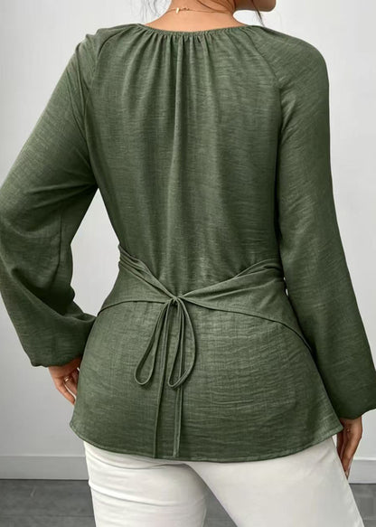 Women's Shirt Asymmetrical Lace-Up Style 3