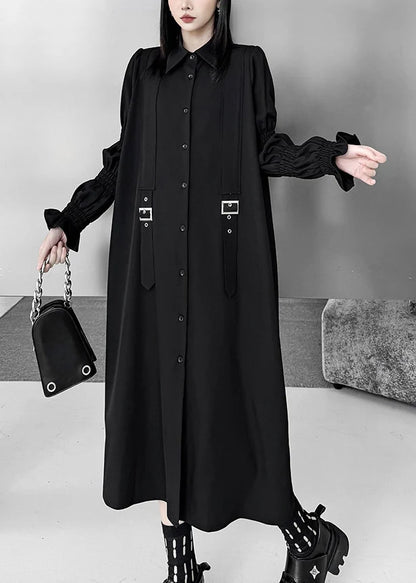 Women's Shirt Dress Oversized Puff Sleeve 1