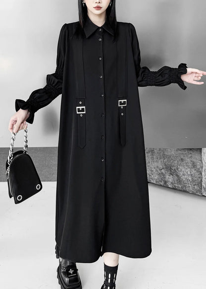 Women's Shirt Dress Oversized Puff Sleeve 2