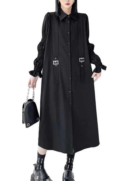 Women's Shirt Dress Oversized Puff Sleeve 3