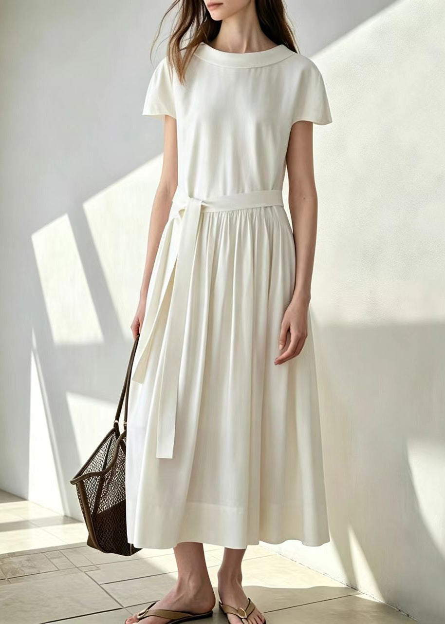 Women's Short Sleeve Dress Peter Pan Collar Casual 1