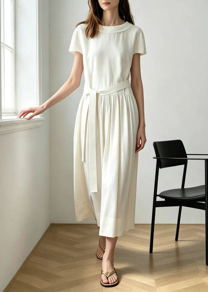 Women's Short Sleeve Dress Peter Pan Collar Casual 2