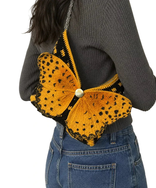 Women's Shoulder Bag Butterfly Wing Design 0