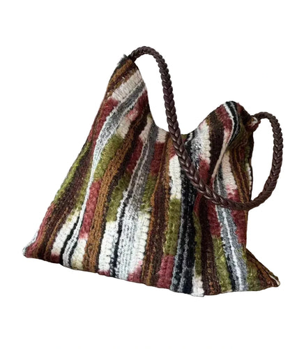 Women's Shoulder Bag Large Capacity Knitted Style 0
