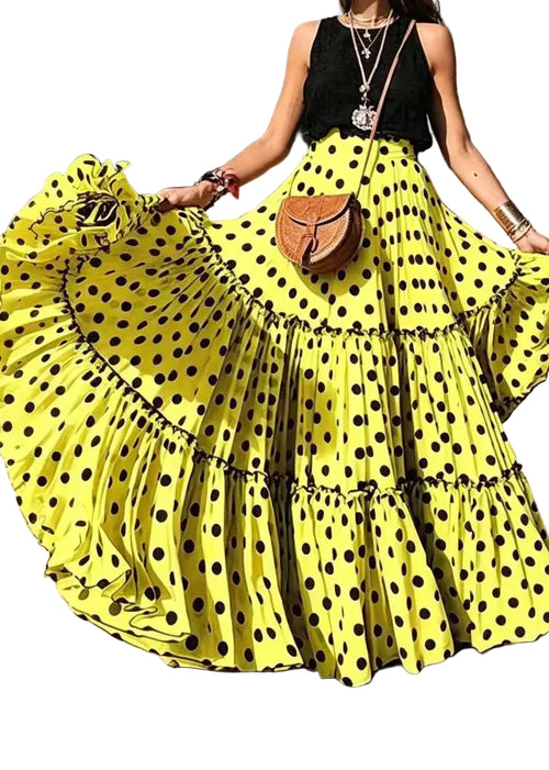 Women's Skirt Loose Fit Ruffled Hem 0
