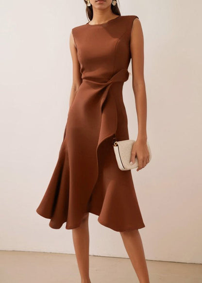 Women's Sleeveless Dress Asymmetrical Style 4