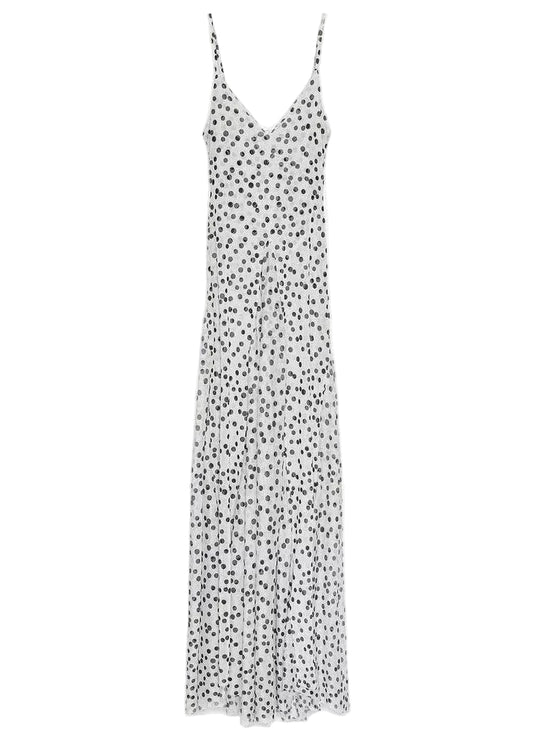 Women's Sleeveless Dress Backless Dot Print Spaghetti Strap 4