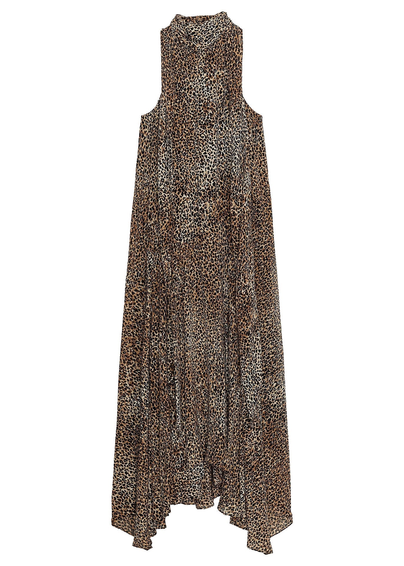 Women's Sleeveless Dress Leopard Print Patchwork 4