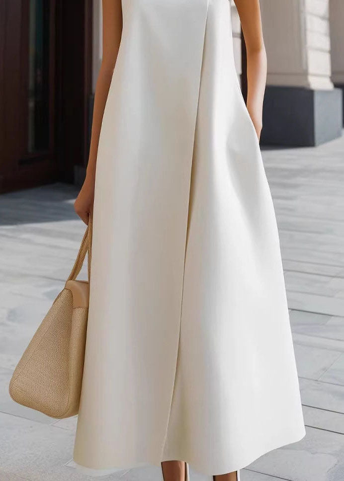 Women's Sleeveless Dress Stand Collar Vacation Style 4