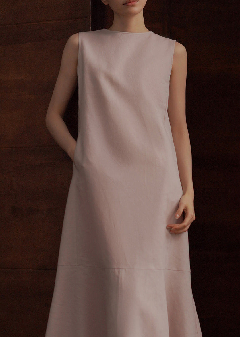 Women's Sleeveless Party Dress O-Neck 4