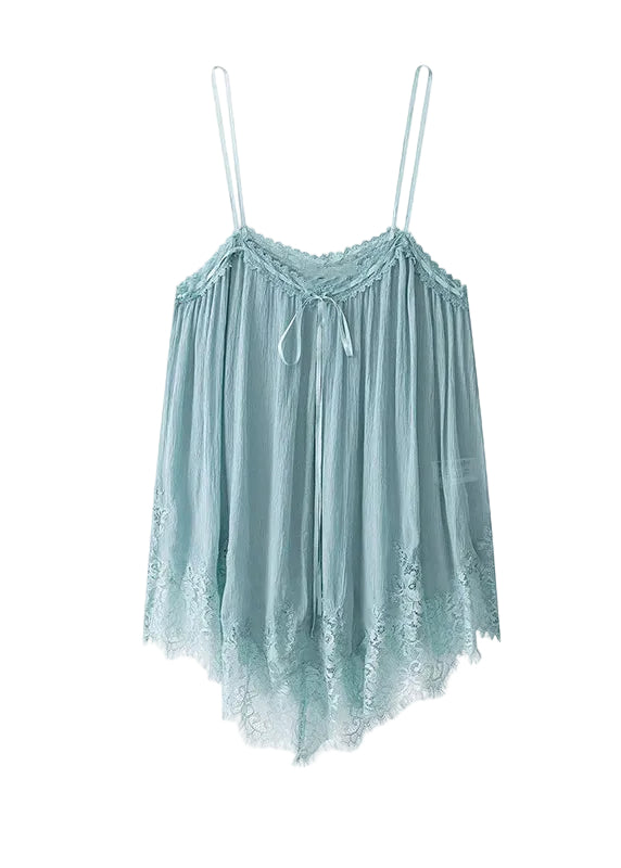 Women's Sleeveless Spaghetti Strap Top Patchwork Style 3