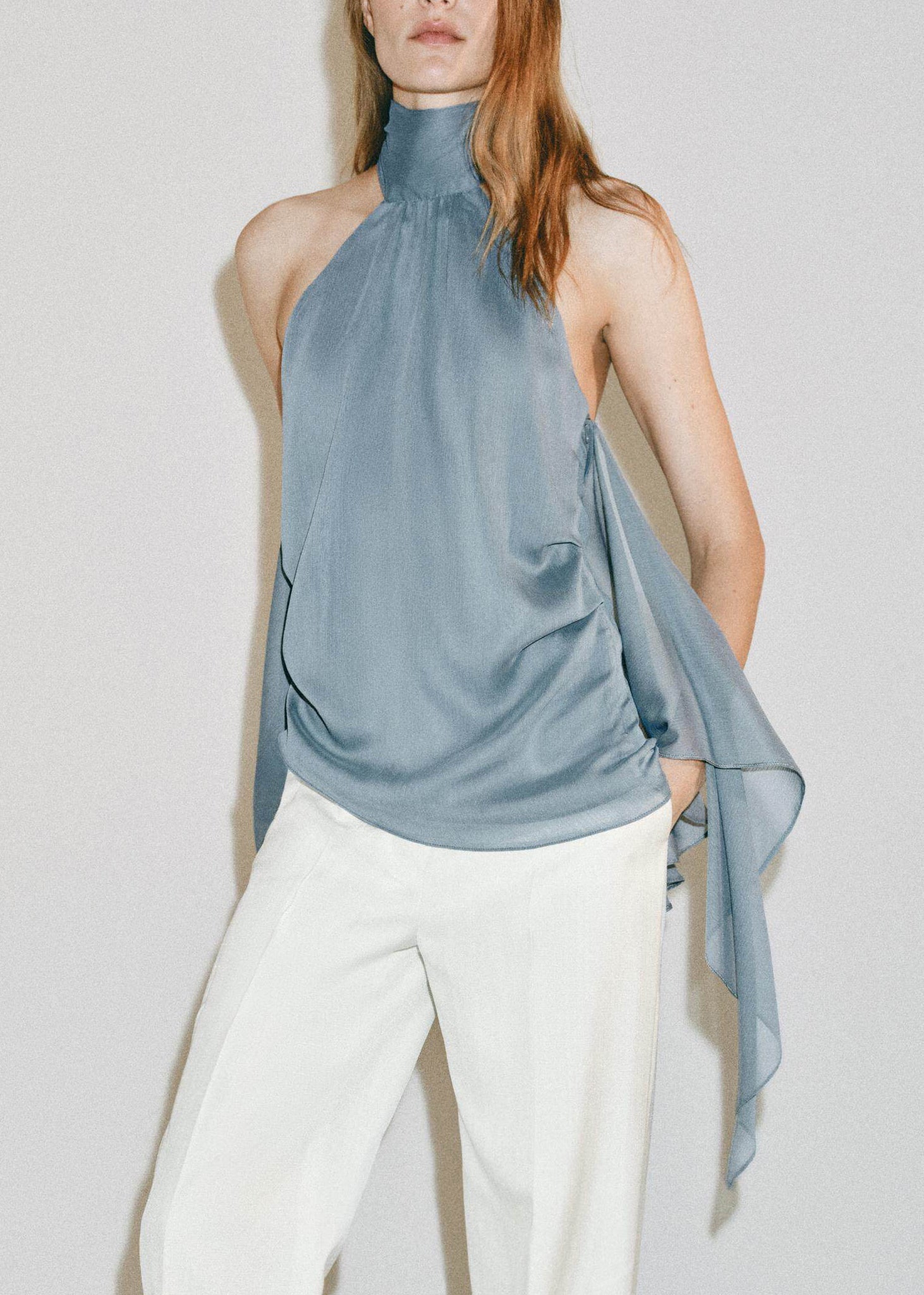 Women's Sleeveless Top Asymmetrical Patchwork 1