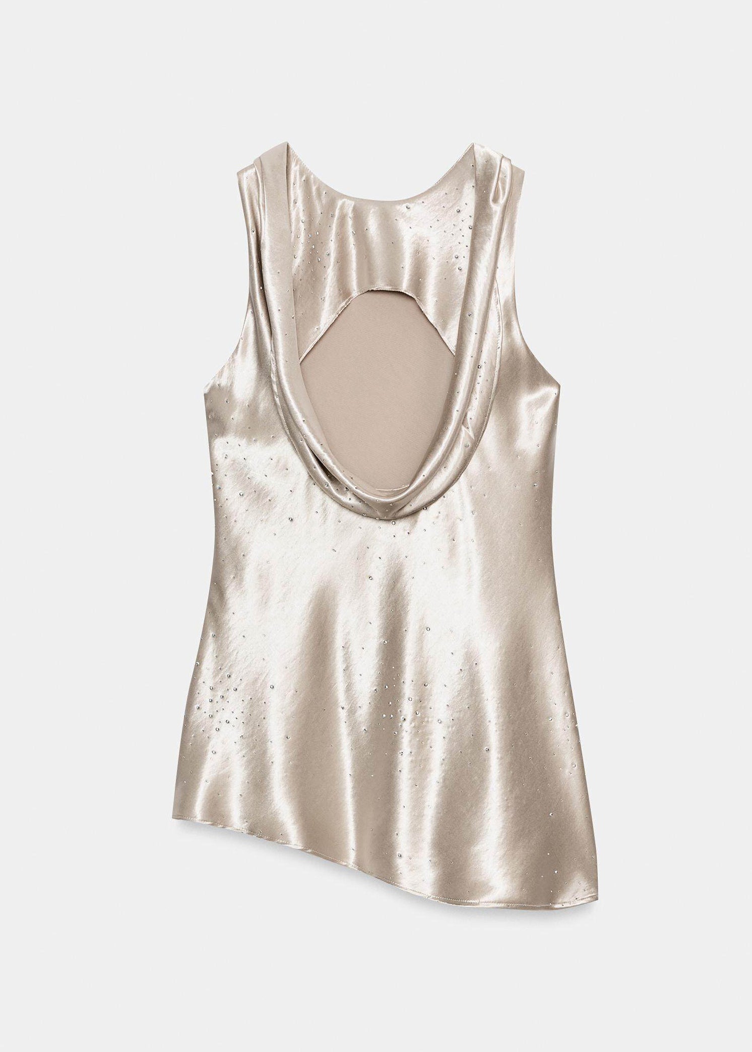 Women's Sleeveless Top Asymmetrical Patchwork 3