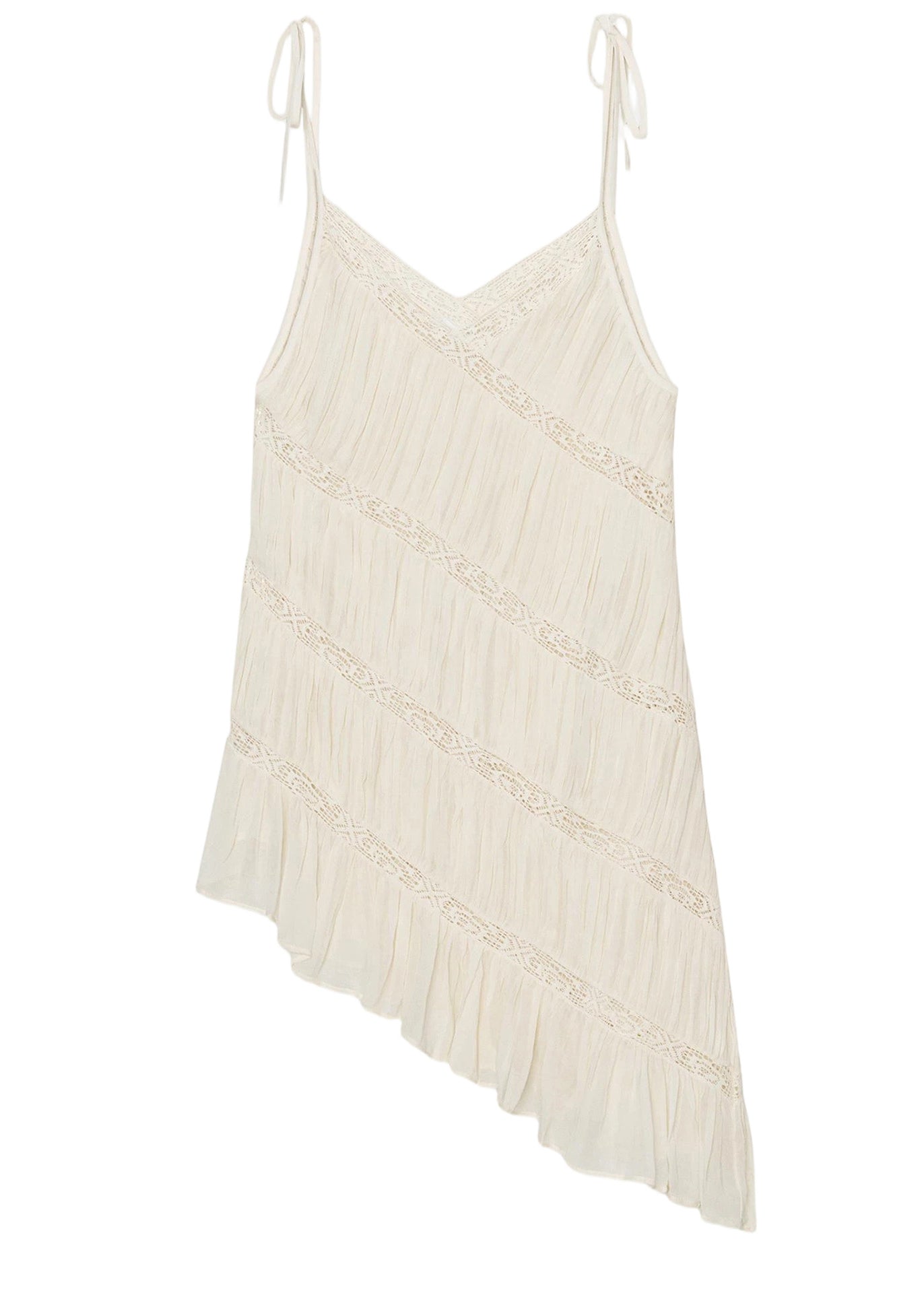 Women's Sleeveless Top Asymmetrical Patchwork Design 4