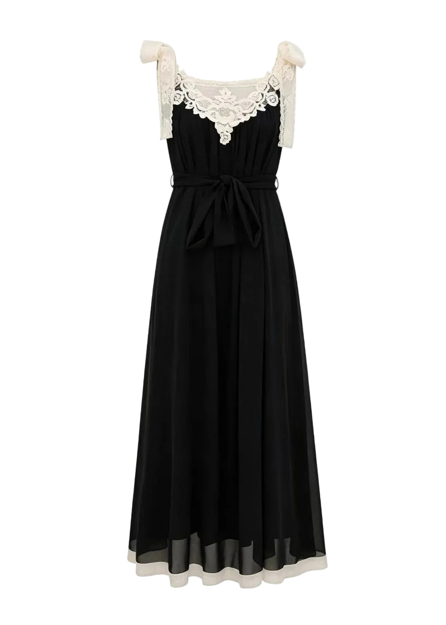 Women's Sleeveless V Neck Dress Boho Patchwork Style 4
