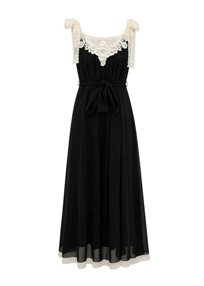Women's Sleeveless V Neck Dress Boho Patchwork Style 4