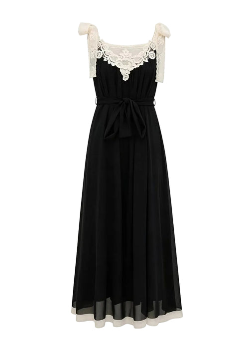 Women's Sleeveless V Neck Dress Boho Patchwork Style 4