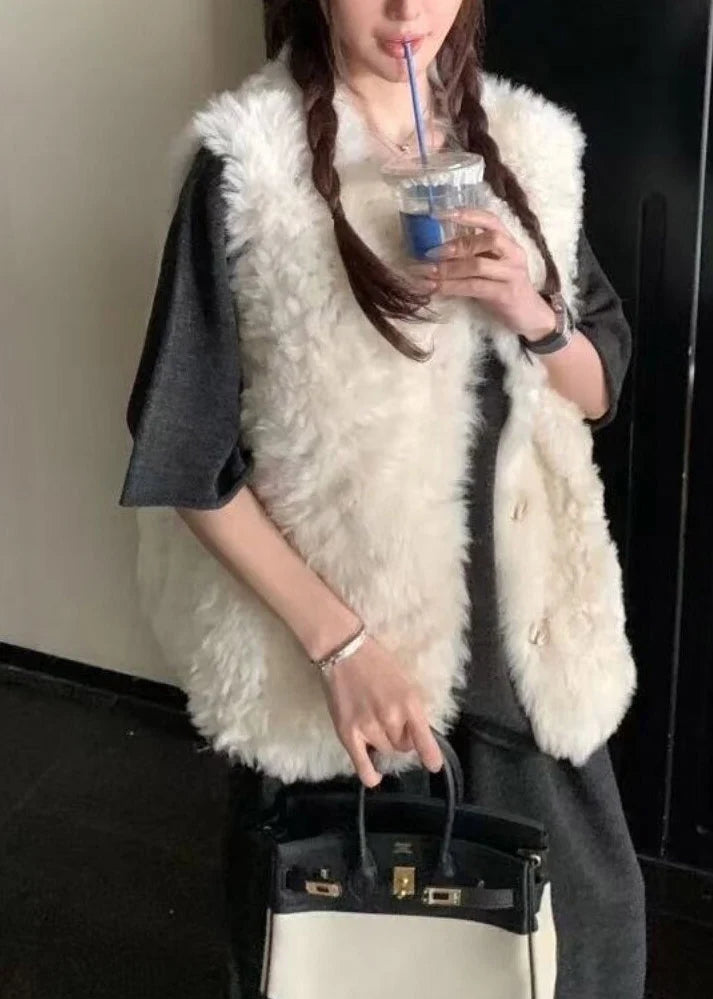 Women's Sleeveless Waistcoat Button Front 2