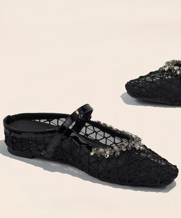 Women's Slide Sandals Chunky Heel Breathable Design 0