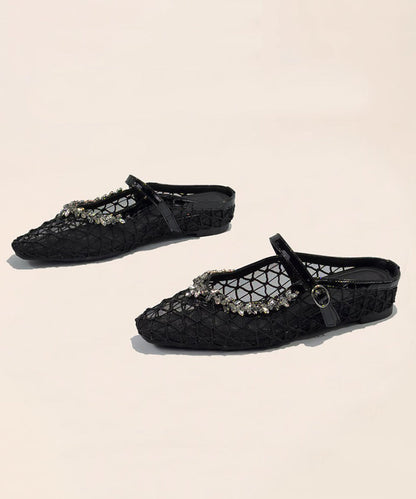 Women's Slide Sandals Chunky Heel Breathable Design 3