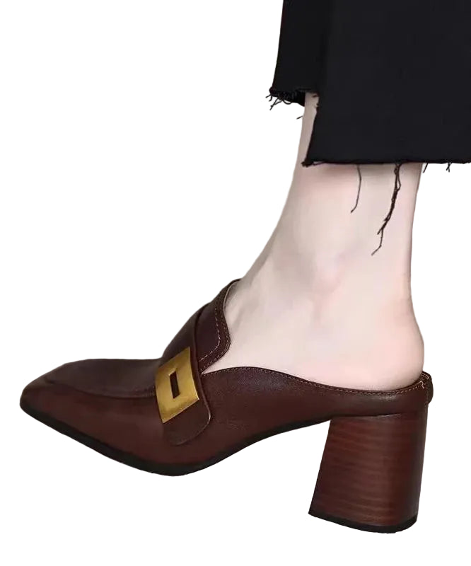 Women's Slide Sandals Chunky Heel Casual 0