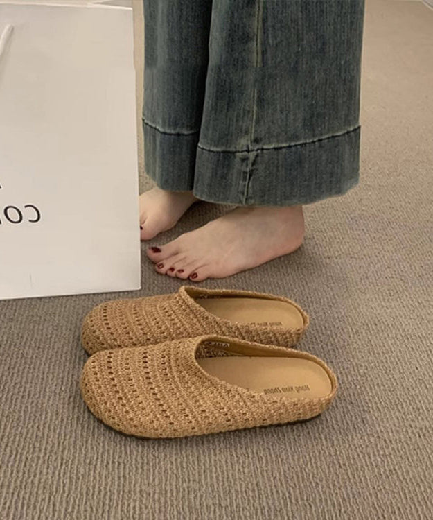Women's Slide Sandals Hand Woven Breathable Design 1