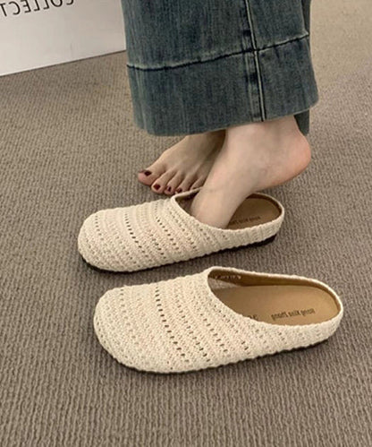 Women's Slide Sandals Hand Woven Breathable Design 4
