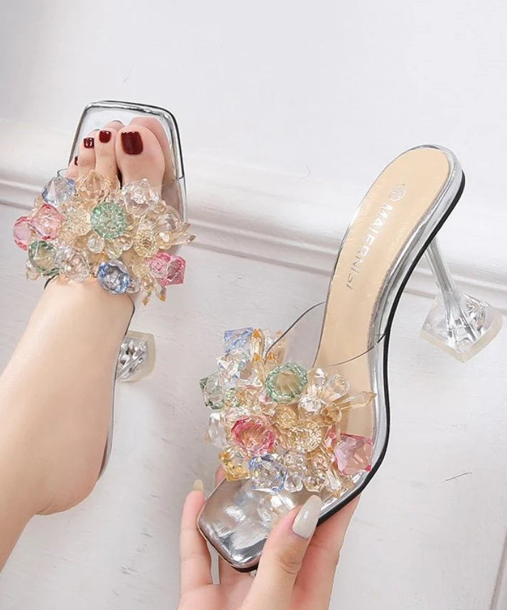 Women's Slide Sandals High Heel Stylish Design 1