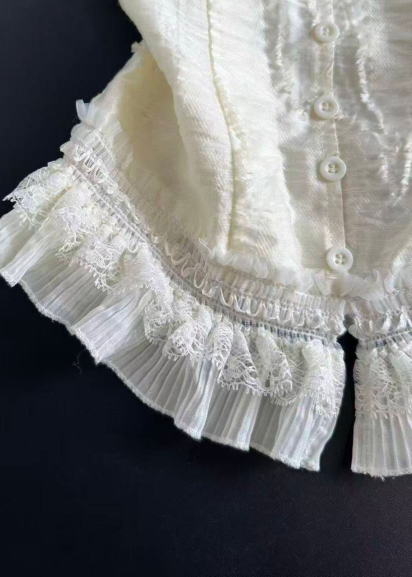 Women's Spaghetti Strap Top Patchwork Lace Summer Style 3